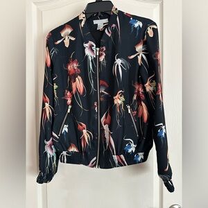 H&M size M Floral Bomber Jacket